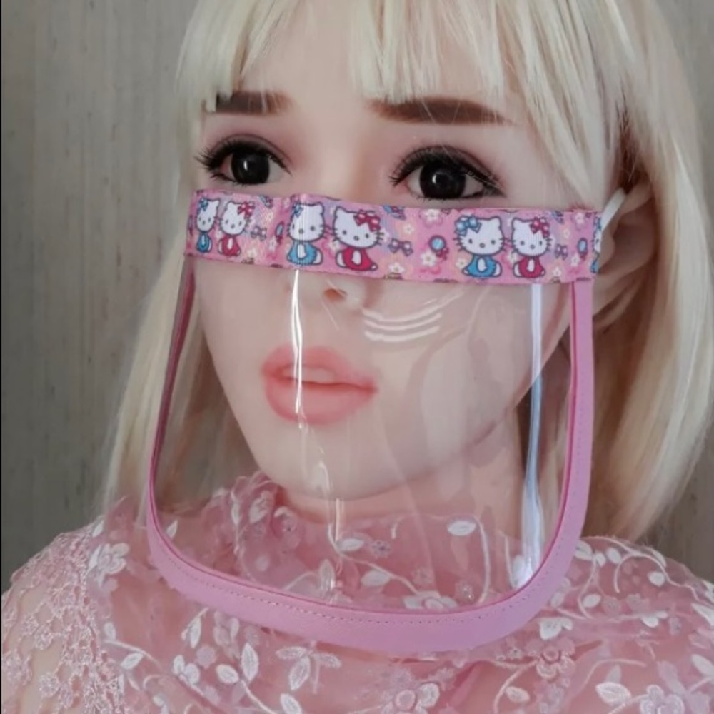 Transparent Hello Kitty Face Mask
